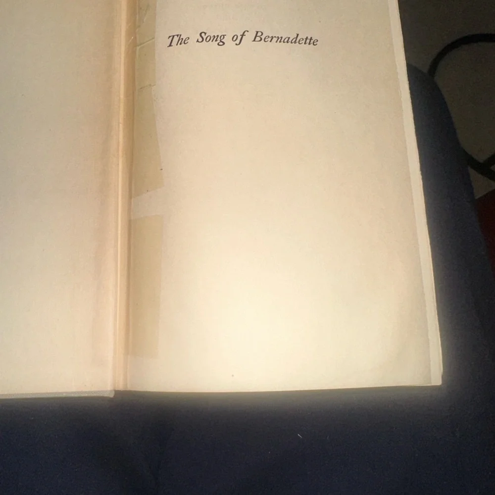 The Song of Bernadette Hardcover Book